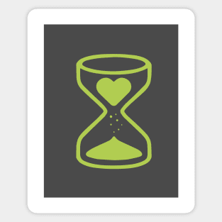 Love and time illustration Sticker